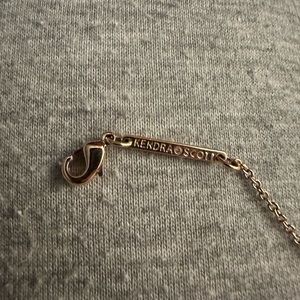 Elisa Rose Gold Pendant with iridescent stone